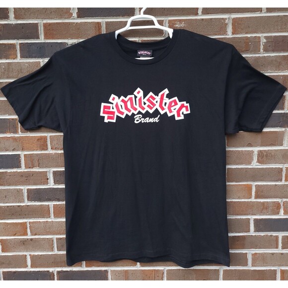 Vtg Chuck Liddell UFC Champion Shirt Mens XL Black Sinister Brand Ice Man - Picture 2 of 6